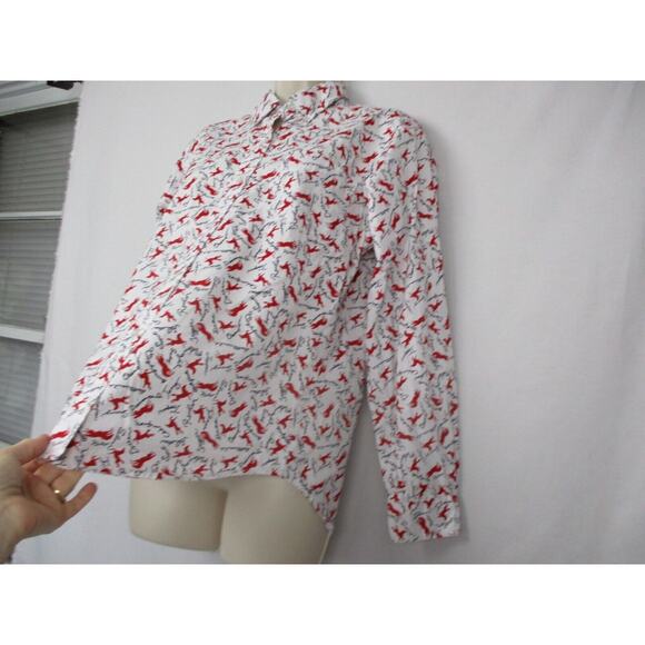 Vintage Five Star by Roper Top Womens Small Horse Print Retro Western Button Up - Picture 3 of 16